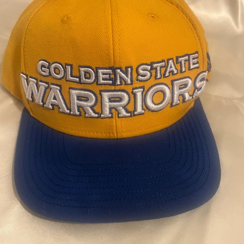adidas Golden State Warriors Yellow and Blue Hat